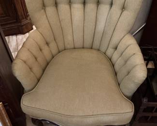 Antique wingback chair