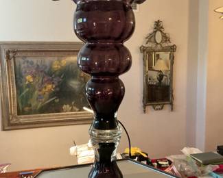 Stunning purple amethyst vase