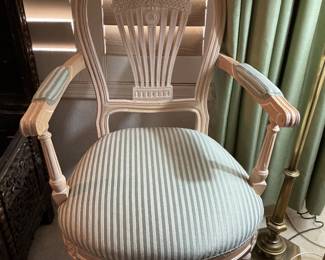 Vintage white wash armchair
