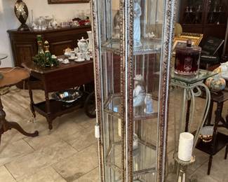 Vintage glass displays cabinet