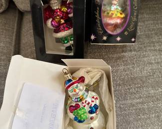 Christopher Radko ornaments 