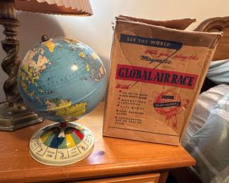 Vintage Global Air Race game - game pieces not shown but in the box!