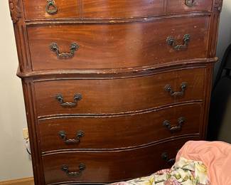 Antique tall chest of drawers