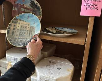 Baseball stadium collector plates