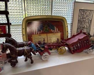 Cast iron circus wagon