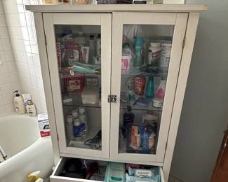 White storage cabinet
