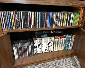 CD's and VHS tapes