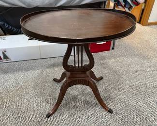 Antique harp table......