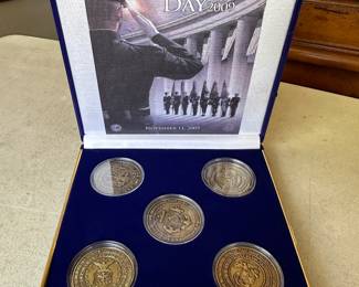 Veteran's Day 2009 commemorative coin set