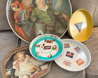 Vintage beer trays