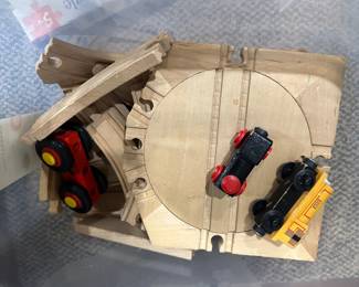 Brio track and Thomas trains