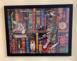 One of the sweetest puzzles that has been professionally framed and has the most beautiful colors.