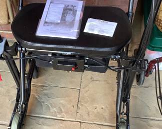 This is a walker, especially for certain illness such as Parkinson’s.  New.