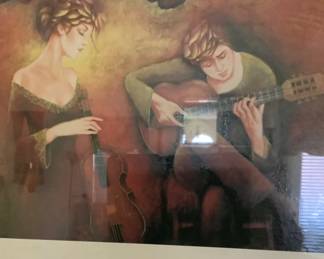 Just a few of the many framed pictures with gorgeous colors.