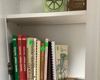Cook books.