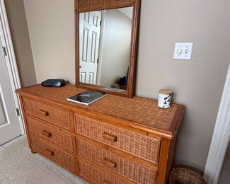 Dresser with mirror