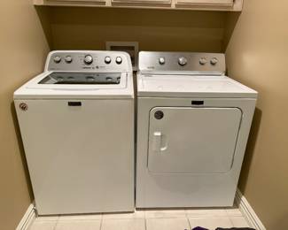 Maytag washer and dryer - both like new