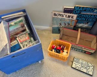 Ephemera, Pool balls, Dominoes.