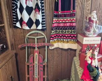 I pulled that sled out of attic above the garage last week, I can guarantee it has some age to it as it's from before my time!