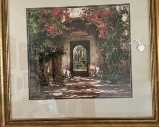 Hanging picture print