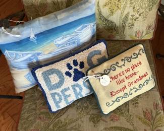 Hand stitched pillows