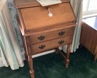 Small drop front desk