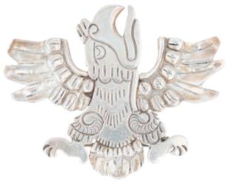 Lot 400: William Spratling First Design Period Sterling Aztec Eagle Brooch