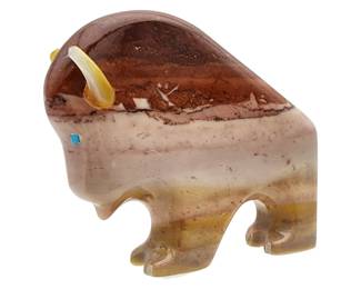 Lot 415: Todd Westika Zuni Dolomite Buffalo Fetish