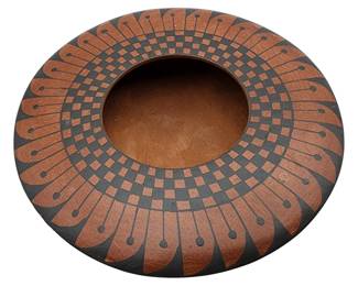 Lot 452: Letty Rodriguez Mora Mata Ortiz Eye Dazzler Mimbres Pillow Pot