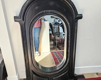 -Solid Wood Carved Arch Top Mirror – 48.5” H Decorative Wall Mirror