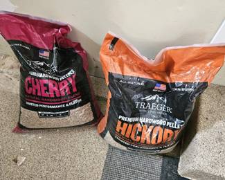 Lot of 2 Traeger Premium Hardwood Pellets Hickory & Cherry Unopened
