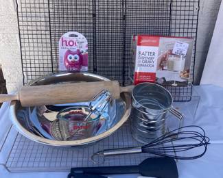  Comprehensive Kitchen Baking Essentials Kit with Cooling Racks and Measuring Tools