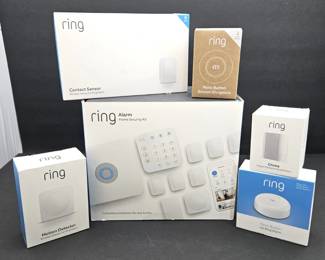 NEW Ring Alarm Home Security Kit System + Motion Detector Sensors Panic Buttons Chime Lot Sealed