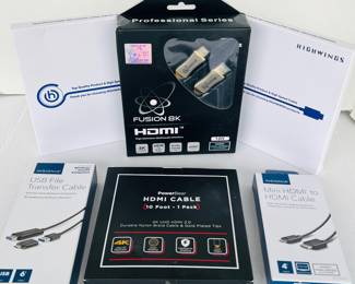  Selection of HDMI Cables - 4K UHD HDMI 2.0 with Durable Nylon Braid and More