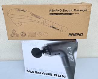 RENPHO Electric Massager EM-2016C Cordless Full Body + Aduro Sport Elite Recovery Massage Gun New