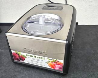-Cuisinart “Keep It Cool” Ice Cream & Gelato Maker w/ Bowl & Lid