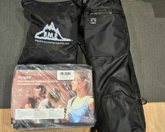 Yoga Kit w/ Rywell Foldable Exercise Mat, Resistance Bands Set, Carry Bag & Accessories