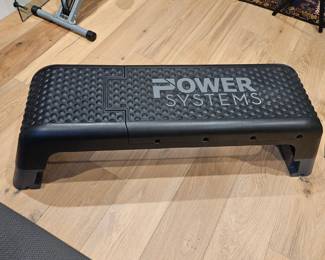 Power Systems Aerobic Step Platform 46" Fitness Stepper Exercise Bench