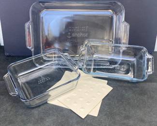  Anchor Hocking Clear Glass Baking Dish Set with Handles