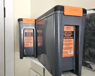 Traeger StayDry Pellet Storage Bins (2) w/ Pellets Included
