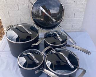  Kirkland Signature 10-Piece Cookware Set with Glass Lids