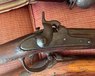 Rare Springfiled Model 1842 Dated 1845 .69 calibre smoothbore, first percussion US rifle