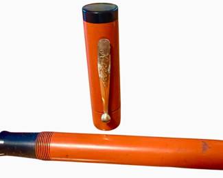 OVERSIZED KEENE 14K GOLD MEDIUM 14K TRIM VINTAGE FOUNTAIN PEN