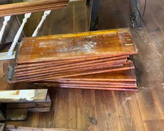 Antique wooden steps