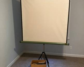 Late 60s/early 70s movie projector & screen