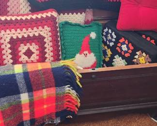 Vintage crochet blankets