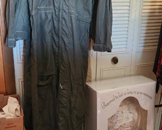 Flight suit and wedding gown