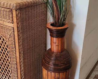 Rattan Vase