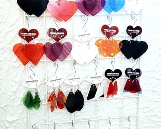 Techno Diva Earrings - dangle style and lightweight made by a human Techno Diva