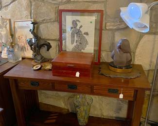 Back to the household goods for a bit.  See the desk?  What about the floor lamp?